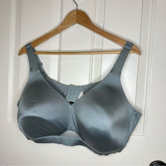 Cacique Turquoise Comfort Bliss Lightly Lined Bra Sz 46 DDD / 46 F Minimalist - Picture 1 of 6